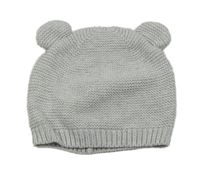 Světlešedá pletená čepice s oušky H&M