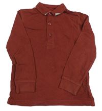 Mahagónovoé polo tričko John Lewis