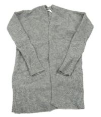 Sivý vlnený cardigan