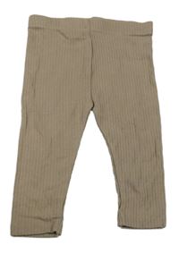Hnedé rebrované legíny F&F