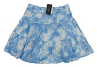 Nové - Modro-biela batikovaná sukňa Dunnes