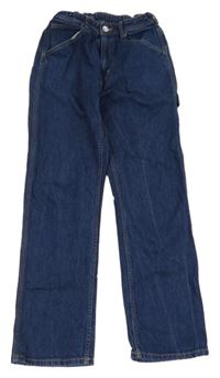 Tmavomodré straght fit rifle H&M