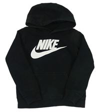 Čierna mikina s logom a kapucňou Nike