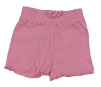 Ružové rebrované bavlnené kraťasy zn. Primark