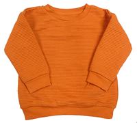 Oranžová rebrovaná mikina Primark