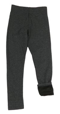 Tmavošedé zateplené legíny Primark 