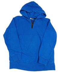 Zafírová mikina s kapucňou Zab