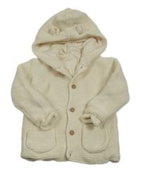 Béžový prepínaci podšitý sveter s kapucňou zn. George