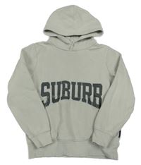 Béžová mikina s nápisom a kapucňou Tom Tailor