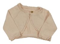 Broskvový propínací svetr George 