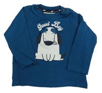 Námořnicky modré tričko s psíkom Bel & Bo