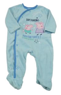 Světlemodrý fleecový overal s Pepinou 