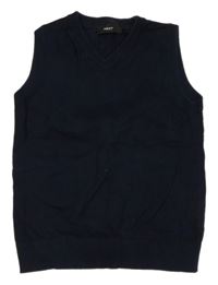 Tmavomodrá svetrová vesta Next