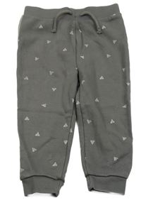 Tmavošedé tepláky se vzorem Primark