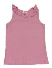 Svetloružový top s volánikmi Kids