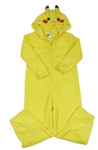Žlutá plyšová kombinéza s kapucí - Pikachu H&M