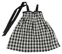 Čierno-biele kockované šaty H&M