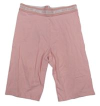 Svetloružové elastické kraťasy s logy River Island