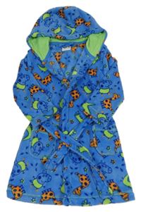 Modrý plyšový župan s Peppa Pig a kapucí George