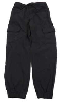 Černé cago cuff šusťákové kalhoty PRIMARK