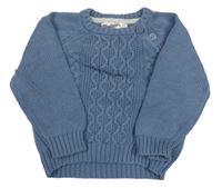 Modrý sveter so vzorom Ergee