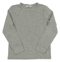 Šedé melírované žebrované mikinotriko C&A