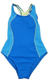 Nové - cobaltově modro-modré jednodílné plavky s logem ZOGGS