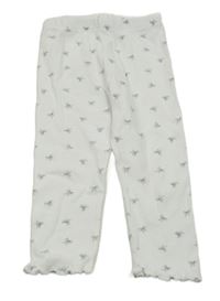 Biele rebrované legíny s mašličkami PRIMARK