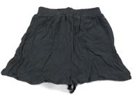 Tmavosivé mačkané kraťasy YIGGA