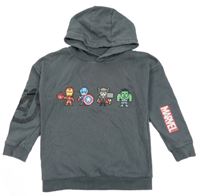 Tmavošedá mikina s Avengers a kapucí George