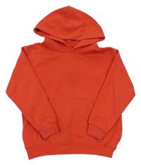 Červená mikina s vreckom a kapucňou FRUI ot the LOOM