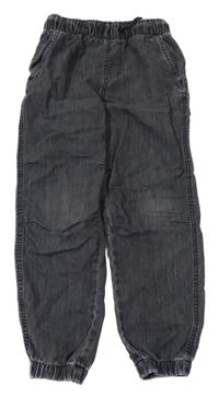 Tmavosivé cuff jogger waist rifle H&M