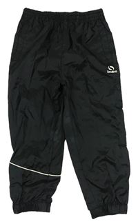 Čierne šušťákové funkčné nohavice Sondico
