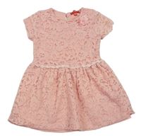 Ružové krajkované šaty Tissaia
