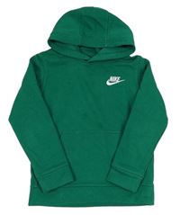 Zelená mikina s logom a kapucňou Nike