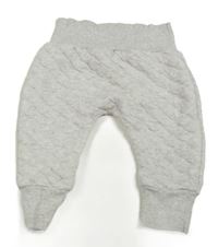 Svetlosivé melírované prešívané tepláky Mothercare