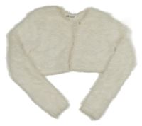 Smotanové chlpaté svetrové bolerko H&M