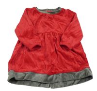 Červené sametové šaty KappAhl