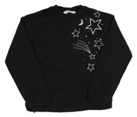 Čierna mikina s hviezdami H&M