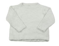 Biely chlpatý sveter Zeeman