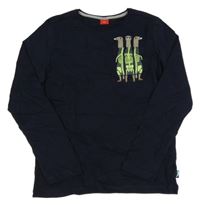 Tmavomodré triko se surikatami S. Oliver