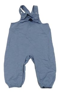 Modrošedé laclové tepláky s volánky Topomini