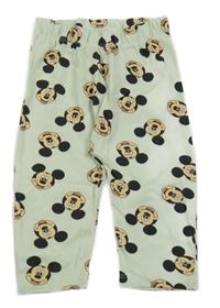 Zelenkavé lehké tepláky s Mickeym Disney