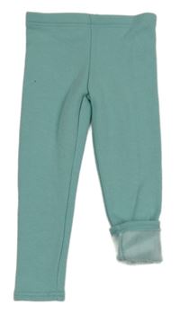 Světlezelené zateplené legíny Lily & Dan