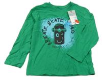Nové - Zelené triko se skateboardem Primark