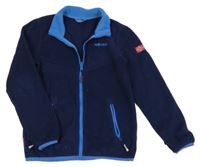 Tmavomodrá fleecová prepínaci funkčná mikina TrollKids