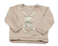 Ružová mikina s králikmi C&A