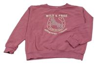 Vínová mikina s jednorožcom Yigga