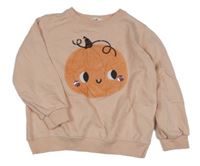 Ružová mikina s tekvicou H&M