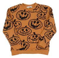 Tehlová mikina s dýněmi H&M